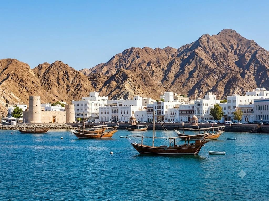 Scenic Muscat Harbor & Desert Oasis - Oman